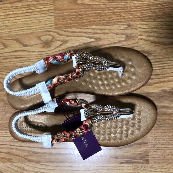 NWT-women’s Lascana Beaded sandals. Size 9 - Picture 2 of 4